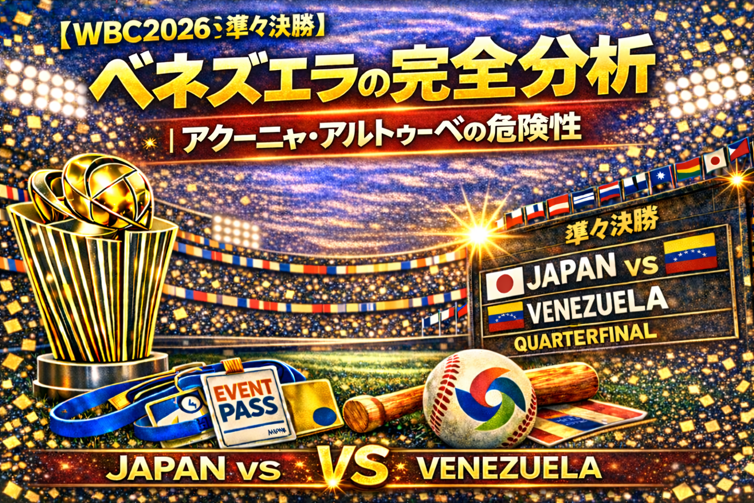 WBC2026準々決勝 ベネズエラ打線の完全分析アイキャッチ画像｜アクーニャ・アルトゥーベの危険性
